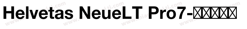 Helvetas NeueLT Pro7字体转换